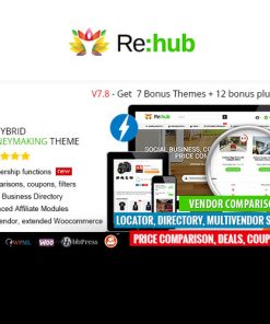 REHub – Price Comparison, Affiliate Marketing, Multi Vendor Store, Community Theme