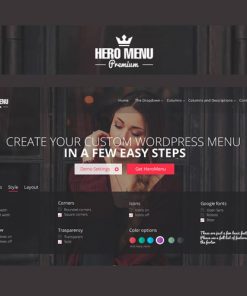 Hero Menu – Responsive WordPress Mega Menu Plugin