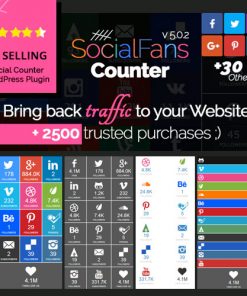 SocialFans – WP Responsive Social Counter Plugin