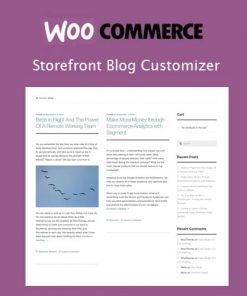 Storefront Blog Customiser