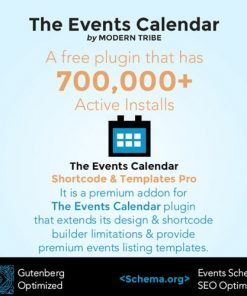 The Events Calendar Shortcode and Templates Pro – WordPress Plugin