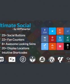 Ultimate Social – Easy Social Share Buttons and Fan Counters for WordPress