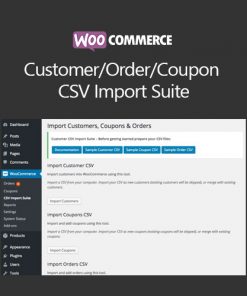 WooCommerce Customer/Order/Coupon CSV Import Suite