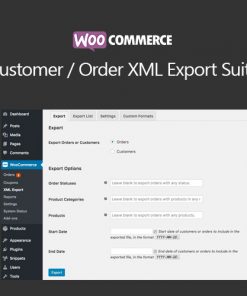 WooCommerce Customer/Order XML Export Suite