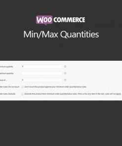 WooCommerce Min/Max Quantities