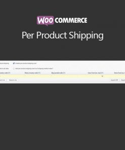 WooCommerce Per Product Shipping