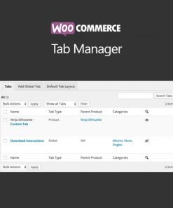 WooCommerce Tab Manager